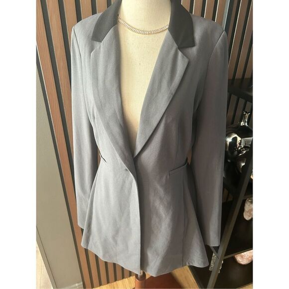 Venus y2k blazer gray low to high size 6 - Picture 1 of 6